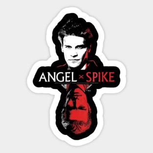 Buffy Face To Face Angel Spike Sticker